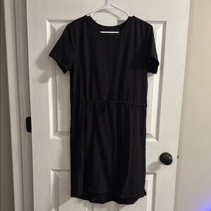 Tek Gear Black Casual Mini Dress Crew Neck Short Sleeve